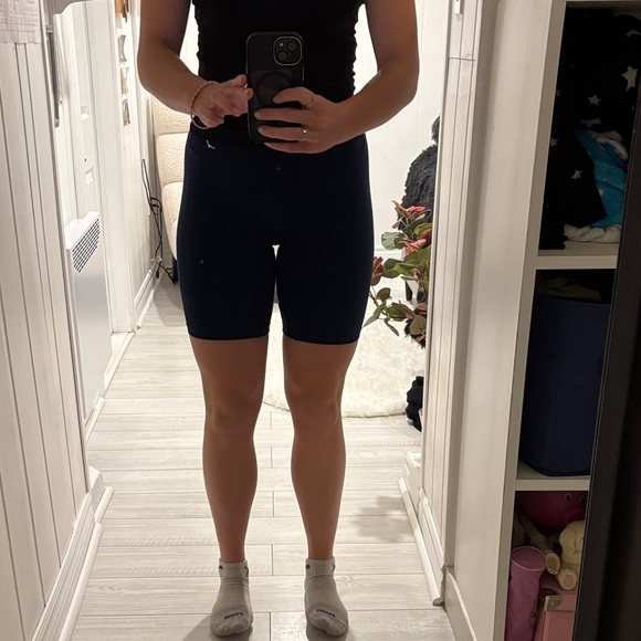 Gymshark Pants - Gymshark Dark Blue Athletic Shorts